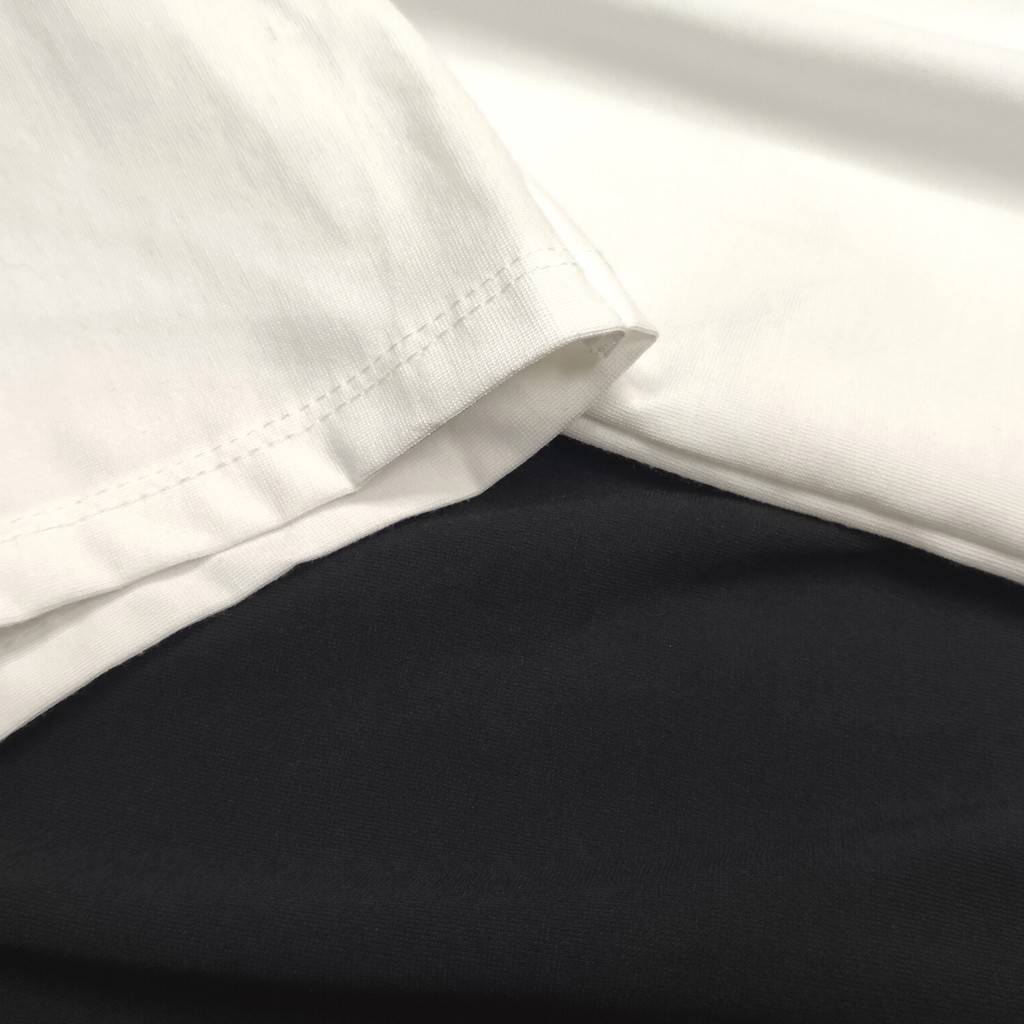 Áo thun trơn unisex form rộng cổ tròn LETIS, áo phông nam nữ tay lỡ basic freesize trắng đen