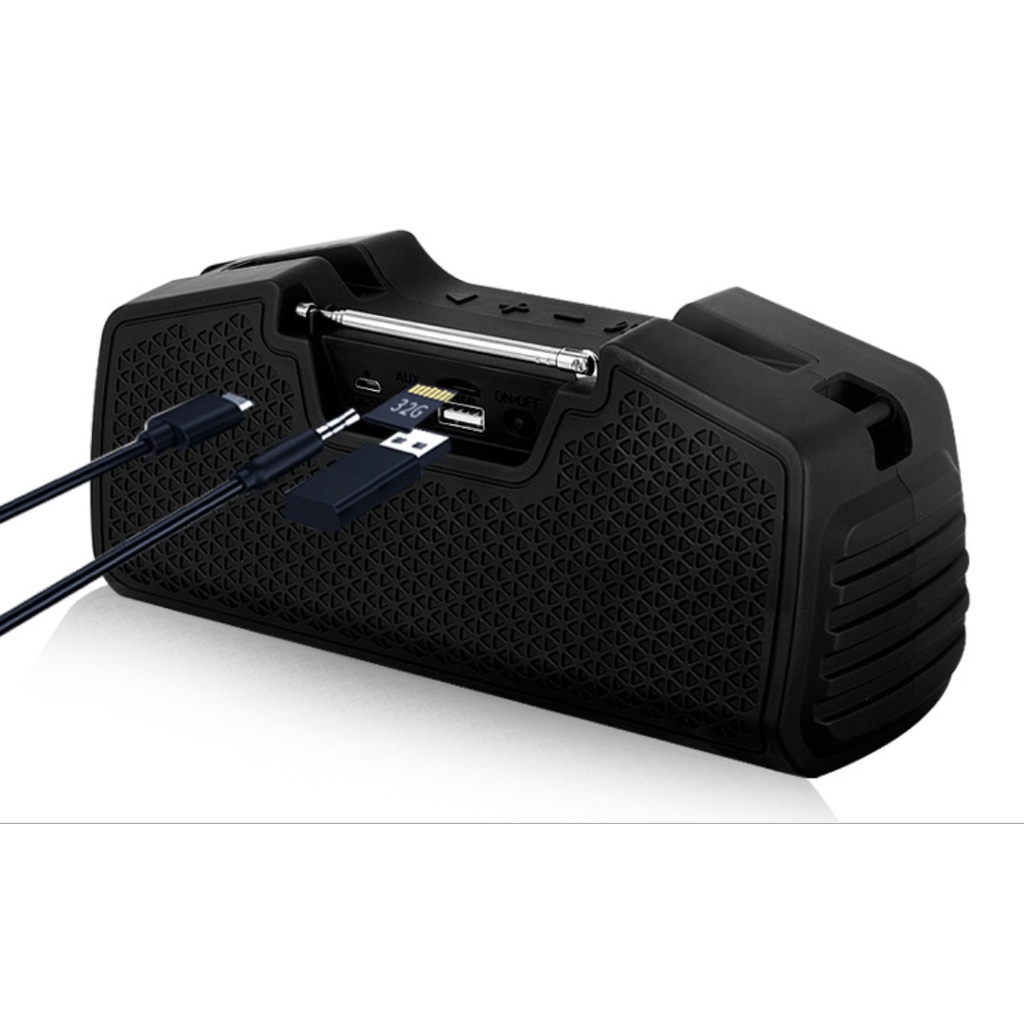 Loa Bluetooth 5.0 bass mạnh H36 - Pin trâu , âm thanh vòm 6D,  hifi có hỗ trợ thẻ nhớ, ghép đôi 2 loa