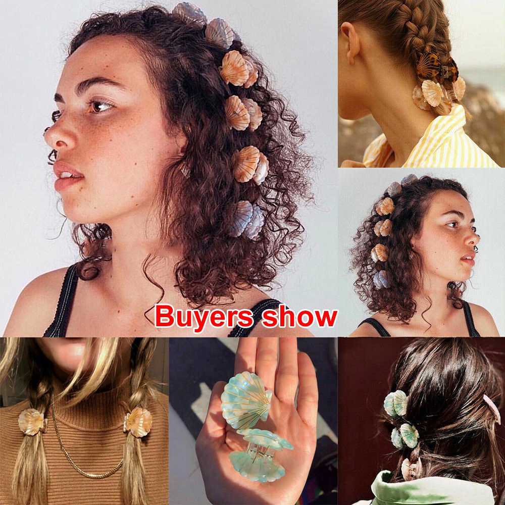 Kẹp tóc thiết kế hình vỏ sò cá tính thời trang dành cho nữ