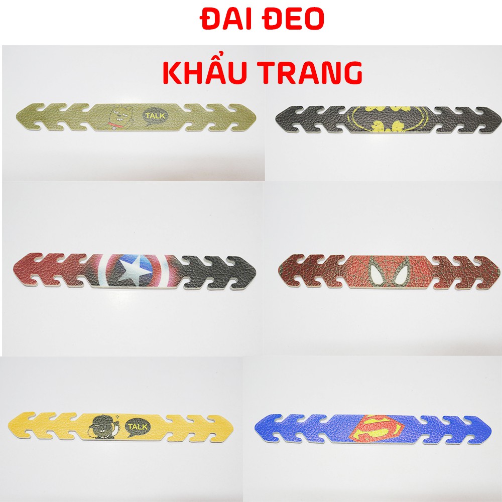 Đai đeo khẩu trang nhiều họa tiết chất liệu giả da cho người lớn trẻ em | BigBuy360 - bigbuy360.vn