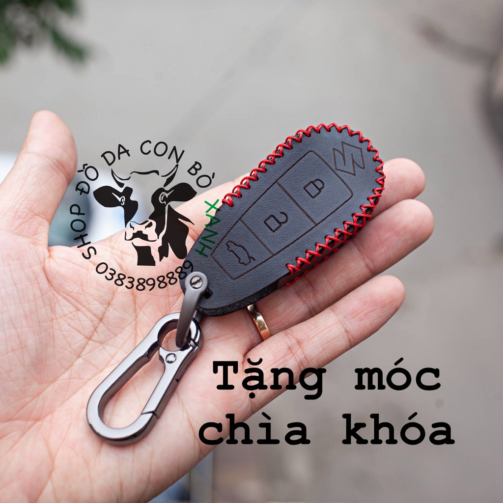 [Mã LIFEAUMAY giảm 10% tối đa 30k đơn 150k] bao da chìa khoá Suzuki Swift, Ciaz, Vitara, Ertiga handmade da thật 001