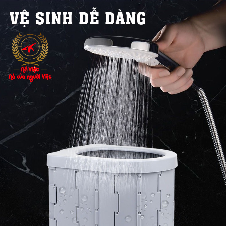 Bồn cầu di động dã ngoại, bồn cầu cắm trại gấp gọn đi vệ sinh cỡ lớn, tiện dụng khi đi du lịch và dã ngoại -DCP14