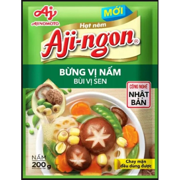 Hạt nêm Aji-ngon chay- mặn đều dùng được-công nghệ Nhật Bản