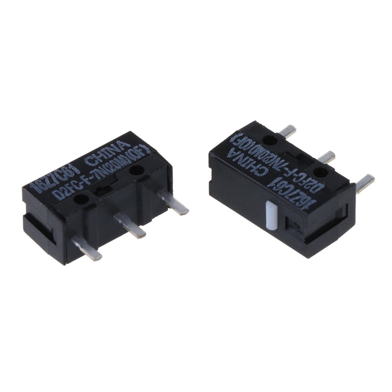 Bộ 2 Nút Công Tắc Micro D2FC-F-7N 20Million Màu Bạc Bằng Hợp Kim