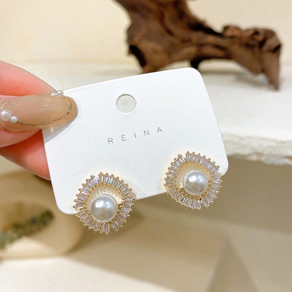 Bông tai hợp kim dáng dài phong cách Hàn Quốc đơn giản thời trang cho nữ