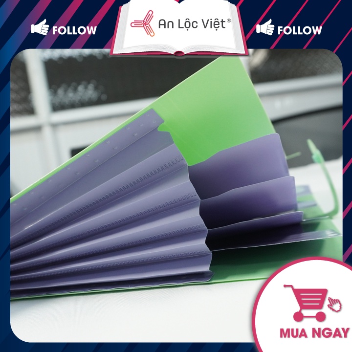 Cặp Đựng Hồ Sơ Tài Liệu 5 Ngăn A4 Hình Mặt Cười