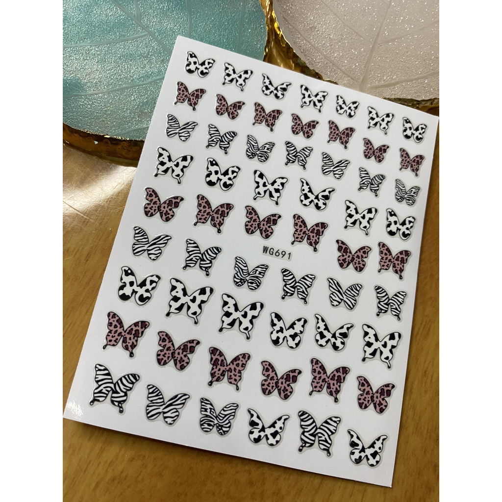 Sticker dán móng nghệ thuật hình bướmm (3)