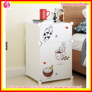 Tủ nhựa lắp ghép đầu giường