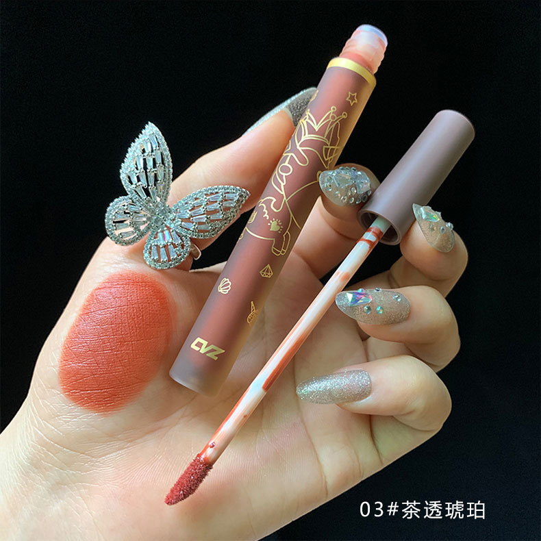 Son Kem Cvz Tông Nhung Lì Với Vỏ Thiết Kế Hình Kỳ Lân Dễ Thương | BigBuy360 - bigbuy360.vn