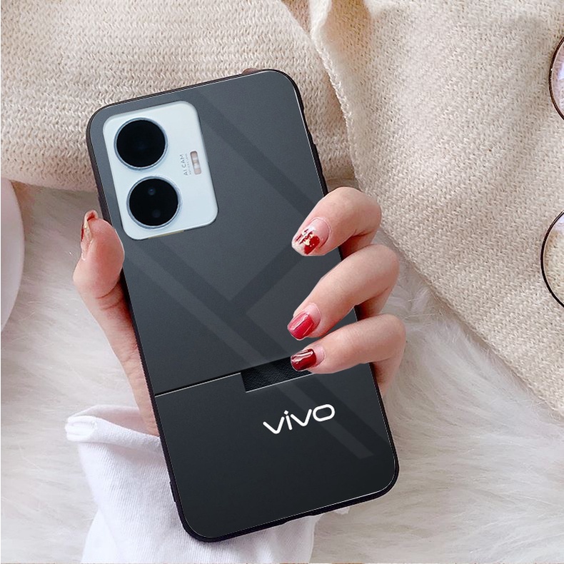 Ốp Lưng VIVO Y02S, Y55 2022,Y16, Y22, Y22S,T1 5G Mặt kính gương sáng bóng cao cấp