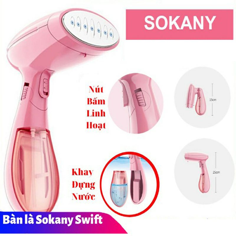 Bàn ủi hơi nước Sokany SK 3060 - Bàn là hơi nước du lịch chính hãng sonaky phun sương tiện lợi - Bàn ủi hơi nước gấp gọn