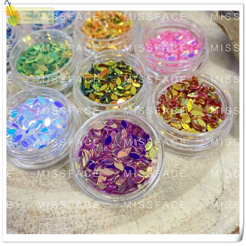 Sét hạt gạo set trang trí ẩn gel bột