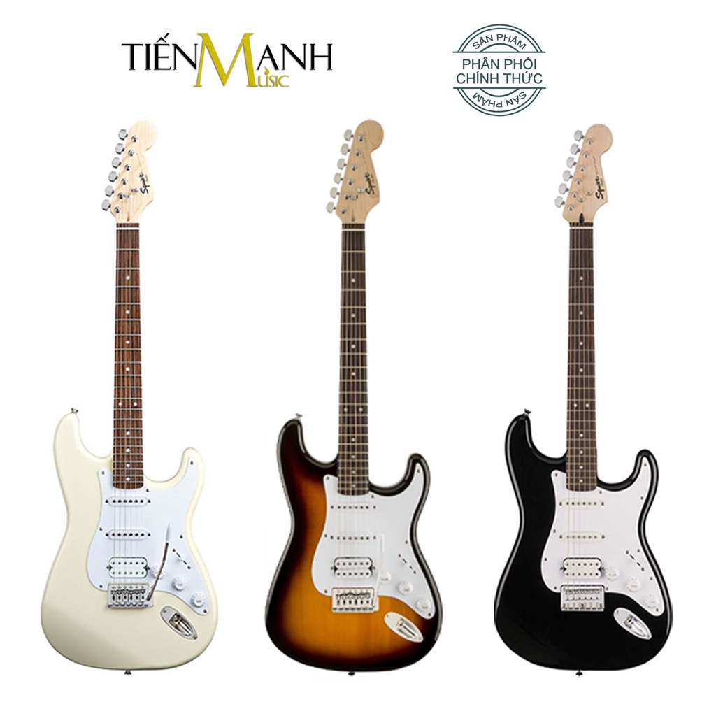 [Chính Hãng] Đàn Guitar Điện Fender Squier Bullet Stratocaster HSS SQ STRAT Brown Sunburst, Black, Arctic White Electric