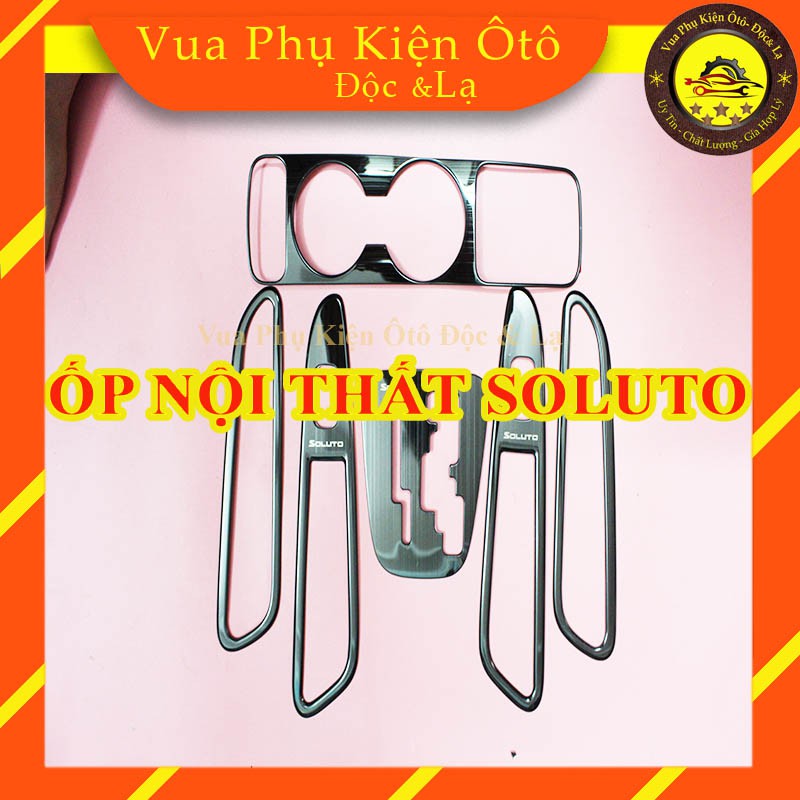 Ốp nội thất Kia Soluto titan phay xước cao cấp