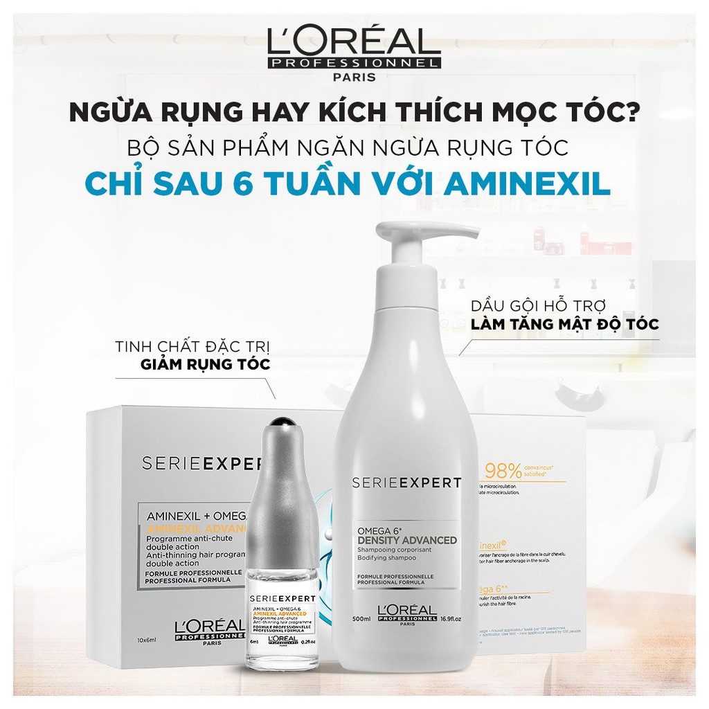 Bộ sản phẩm ngăn ngừa rụng tóc, kích thích mọc tóc Loreal ( Chính Hãng )