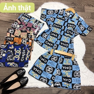 Bộ đồ ngắn, Pijama cộc, vải kate lụa mềm mịn siêu mát, freesize dưới 55kg