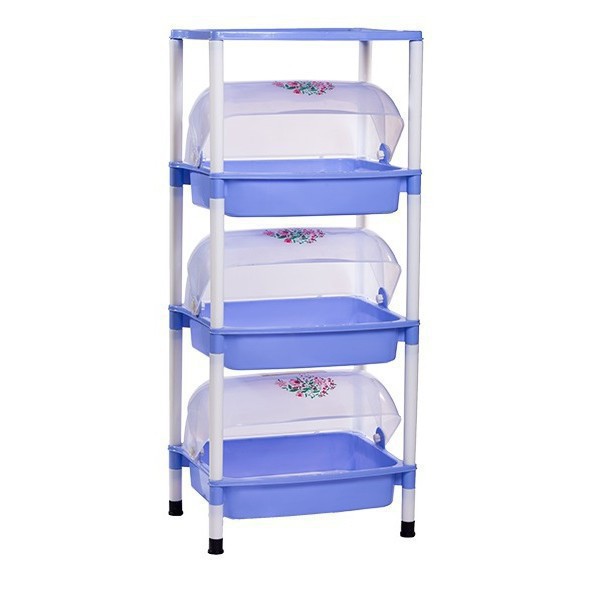 Kệ chén Việt Nhật 3 tầng có nắp đậy an toàn vệ sinh -  đồ dùng nhà bếp tiện lợi | BigBuy360 - bigbuy360.vn