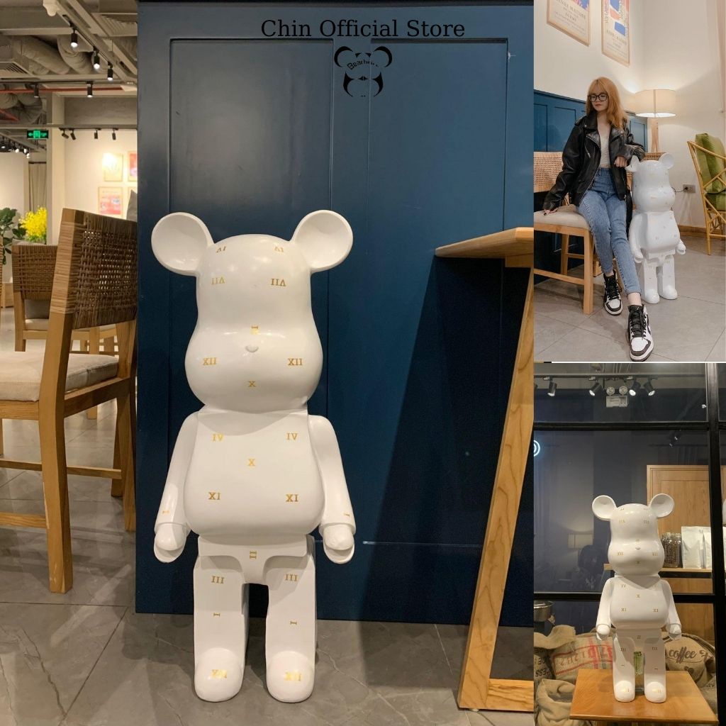 Bearbrick sz 1000%, Gấu bearbrick cỡ lớn 80cm LV la mã 5 màu - Chin Official Store