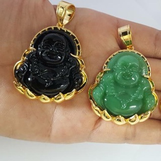 Mặt dây chuyền nam phật di lặc ngồi toà sen