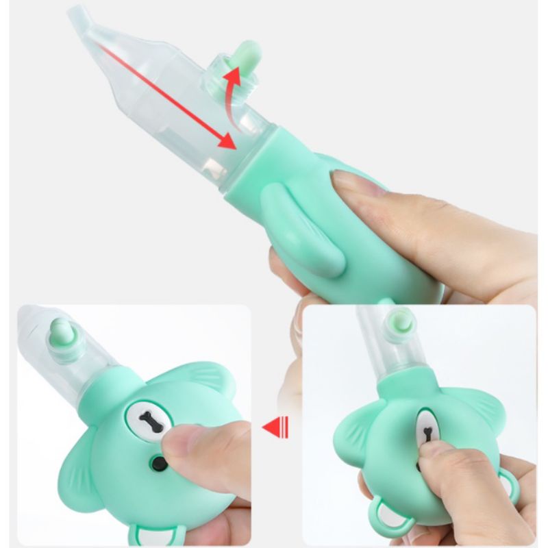 [Cứu tinh của mẹ]=Dụng cụ hút mũi silicon mềm cho bé kèm [nhíp dỉ mũi ]