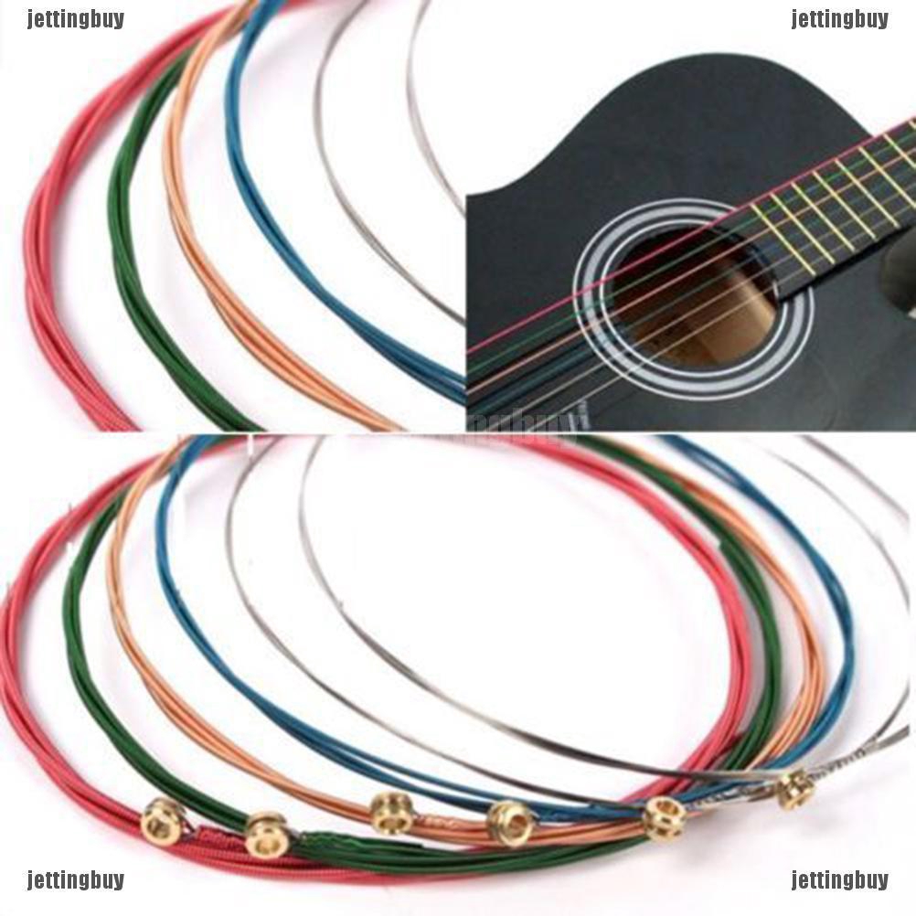 Set 6 dây đàn guitar JETTING nhiều màu sắc chuyên dụng