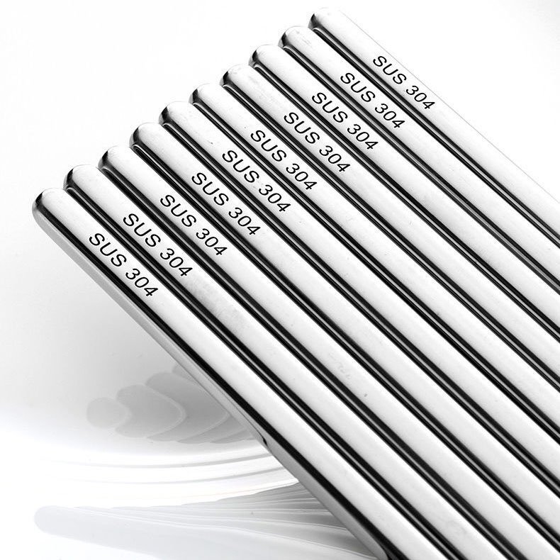 Đôi Đũa Cao Cấp Chống Trượt Bằng Thép Không Gỉ 304