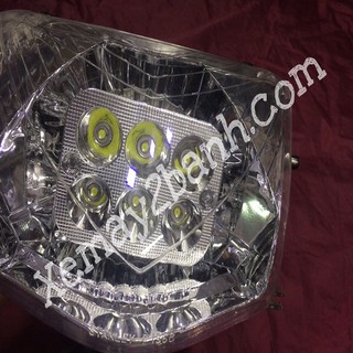 Chóa đèn led xe Wave RS 6 bóng