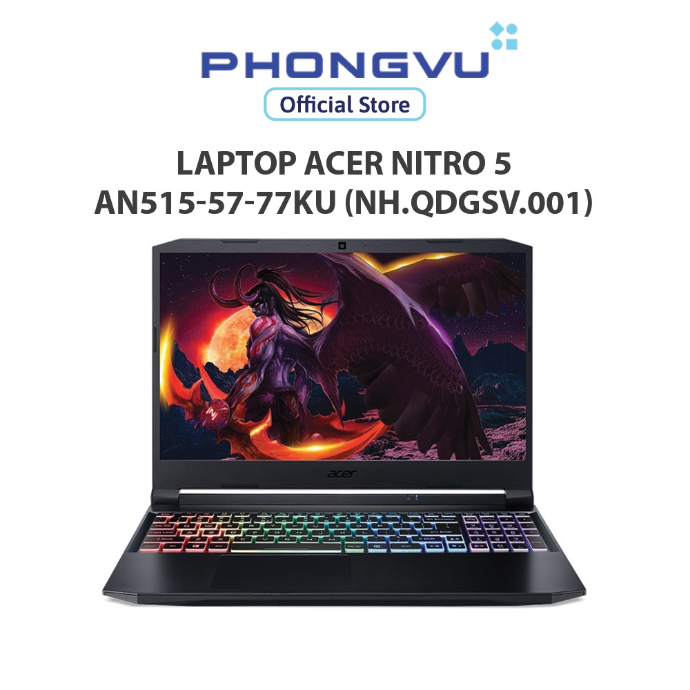 Laptop Acer Nitro 5 AN515-57-77KU (NH.QDGSV.001) (i7-11800H) (Đen) - Bảo hành 12 tháng