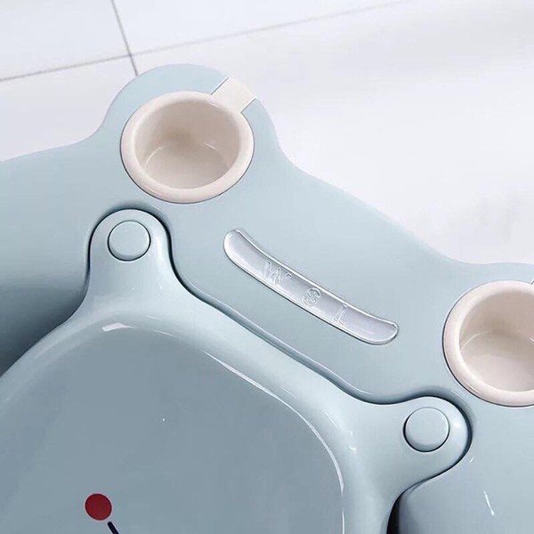 Thau tắm có giá đỡ cho bé hình ếch