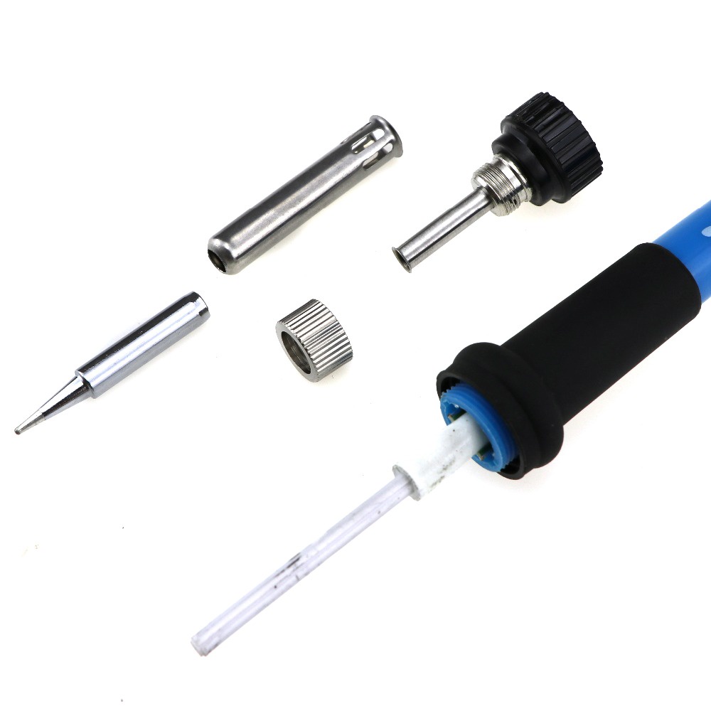 11 pcs 60W-220V  adjustable temperature LCD electric soldering iron welding tool pump electric soldering iron