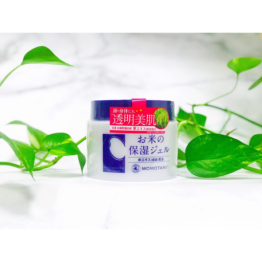 Kem dưỡng trắng Momotani white moisture gel cream Meishoku 230g