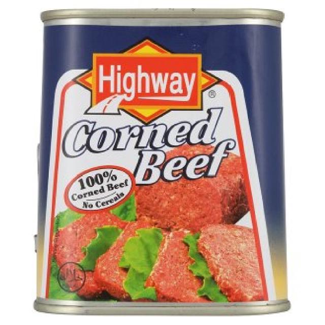 Thịt bò hộp hầm mềm highway corned beef 340g