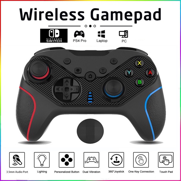 𝓗à𝓷𝓰 𝓢ẵ𝓷 Tay cầm chơi game Nintendo Switch pro controller S818 - Full tính năng WAKE UP, NFC, TURBO, RUMBLE