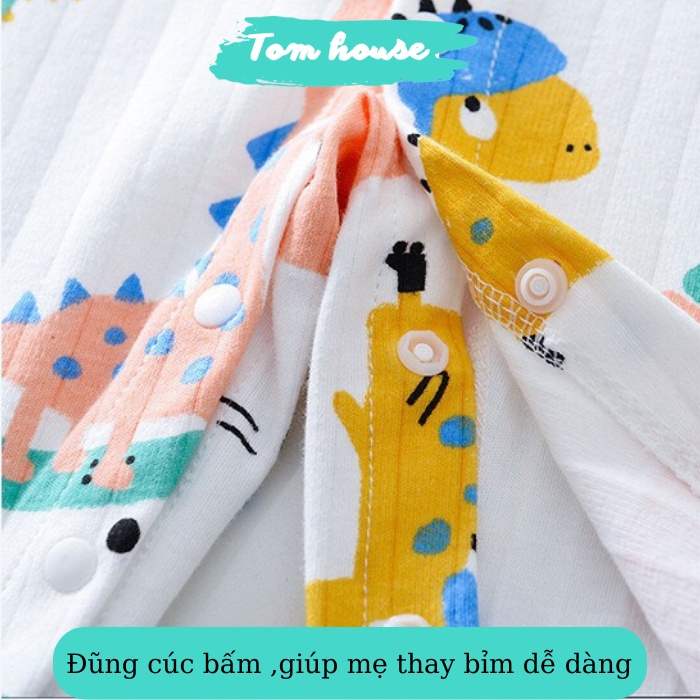 Body liền thân dài tay cho bé trai, bé gái sơ sinh 100% cotton xuất Hàn 𝟏𝟔𝐁𝐃𝐃