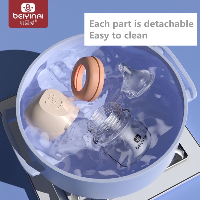 Bình Sữa Thủy Tinh Miệng Rộng 80ml/160ml Cho Bé Sơ Sinh