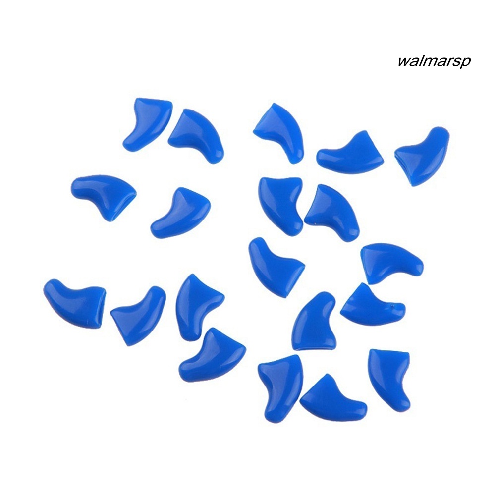 Bộ 20 cái nắp đậy móng chân mèo bằng nhựa nhiều màu