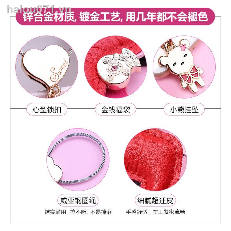 ✿Cổ Phiếu Sẵn Sàng✿ Móc Chìa Khóa Bằng Da Hình Ngựa Sáng Tạo Dễ Thương