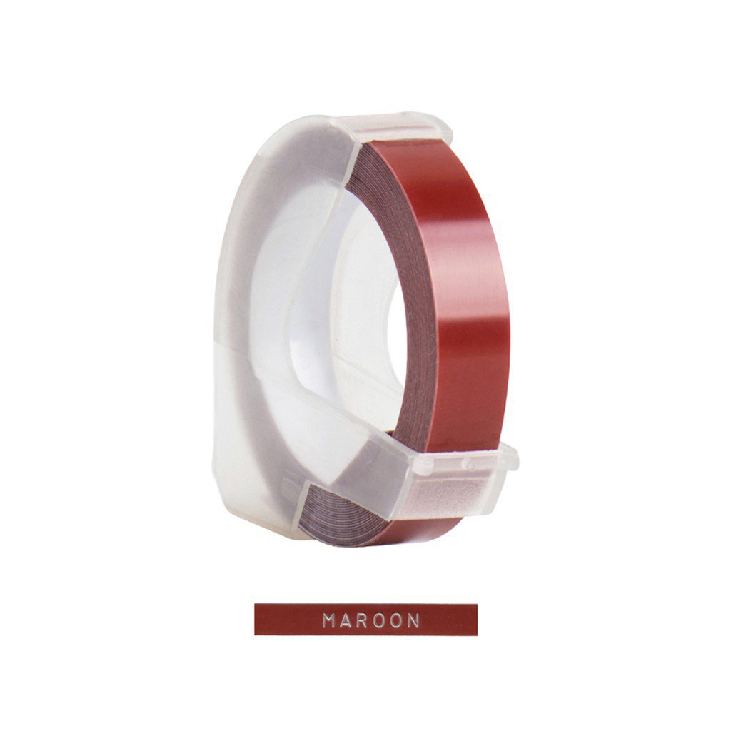 ✎Cuộn Băng Dập Nổi Bằng Nhựa 3D Cho Máy In Nhãn Cidy Motix DYMO 12965 1610 Với Kích Thước 3 / 8 Inch * 9.8 feet