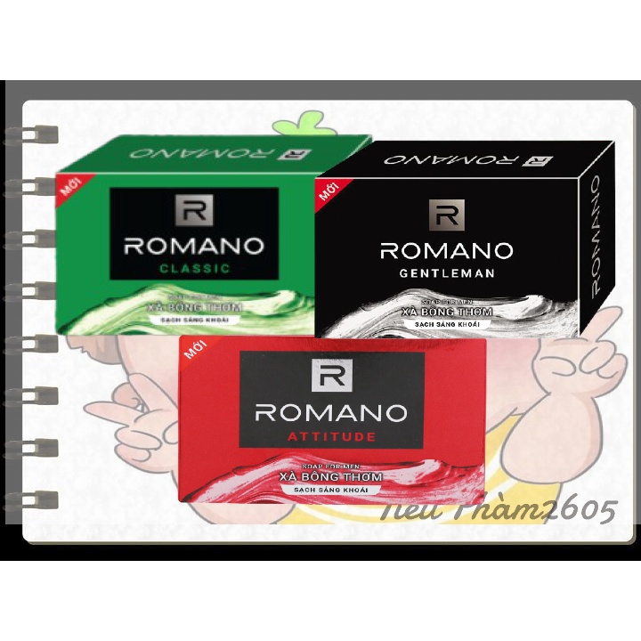 XÀ BÔNG CỤC ROMANO ĐỦ MÙI 90gr