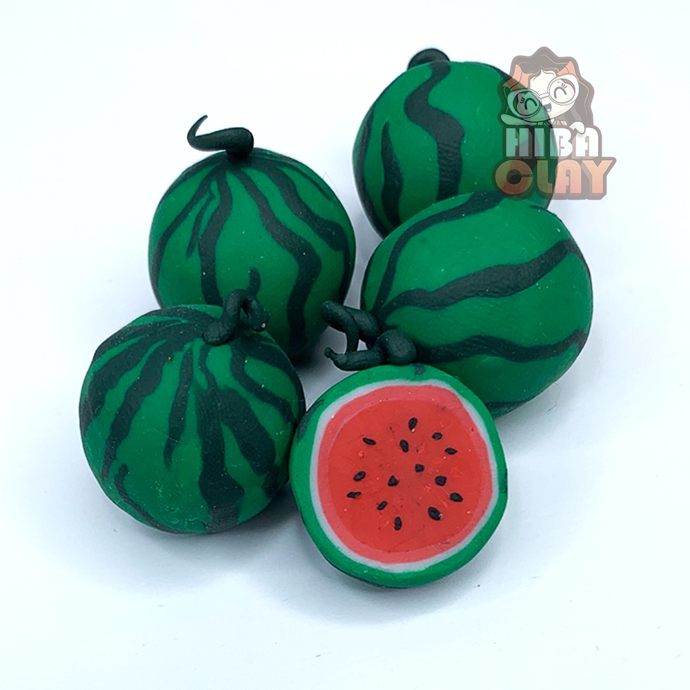 Quả dưa hấu Mini Food, đồ ăn tí hon, đồ ăn mini mô hình cho búp bê DIY