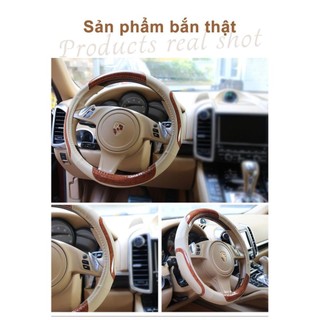 Bọc bao da vô lăng xe toyota rush