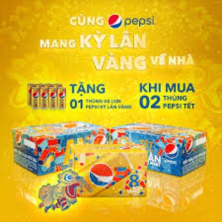 Tặng 8 lon pepsi khi mua 2 thùng Pepsi coca 330ml  : HSD 28/10/2021 Hện tại hết mẫu xuân