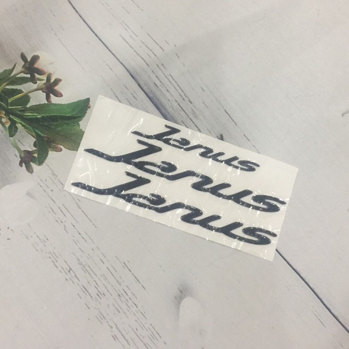 Tem Nổi Chữ Janus cho xe máy Janus - Tem chữ Janus màu bạc