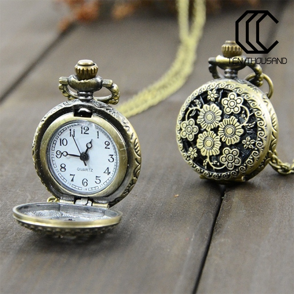 T~☑Đồng Hồ Quả Quýt Chạm Khắc Phong Cách Vintage