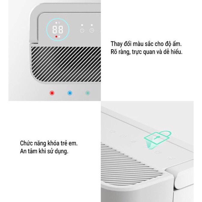Máy Hút Ẩm Thông Minh Xiaomi New Widetech 12L Chính Hãng FullBox