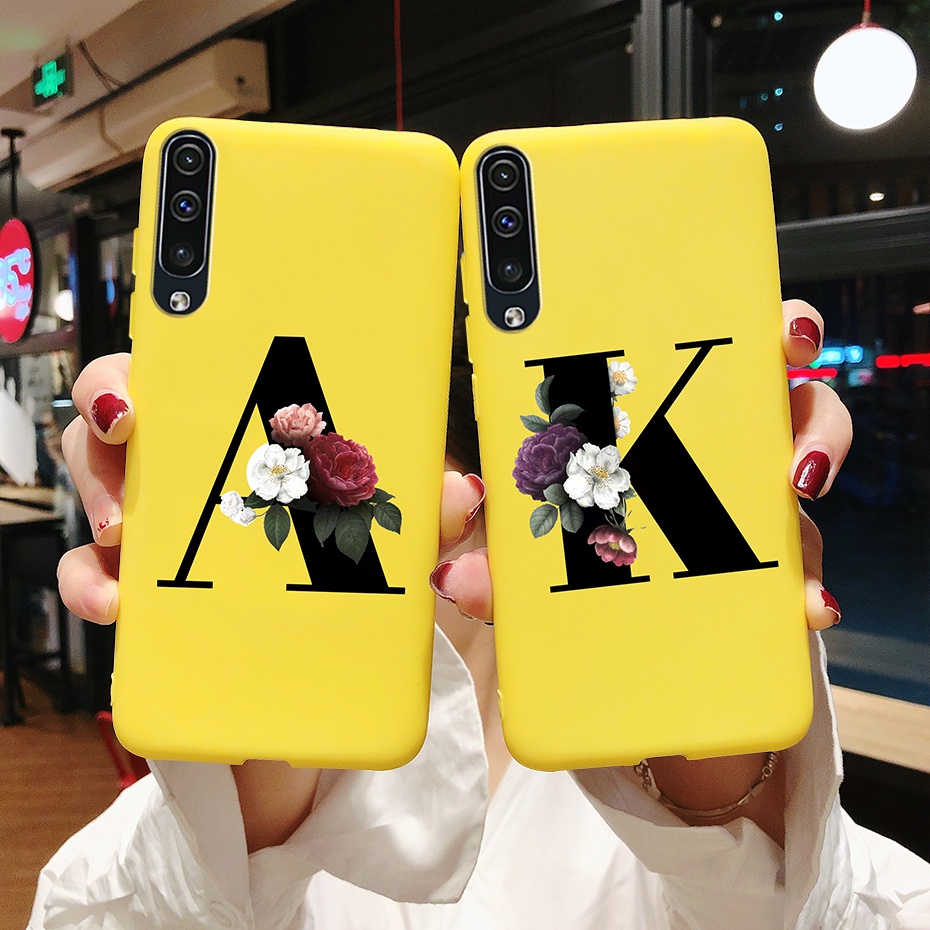 Ốp Điện Thoại Silicone Mềm In Hình Hoa Và Chữ Cho Samsung Galaxy A30S A50 A50S 2019 Samsung SM-A505F/DS