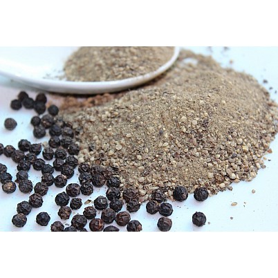 Ground Black Pepper- Tiêu đen xay 100% nguyên chất Đaklak đảm bảo không pha trộn Hũ 120ml