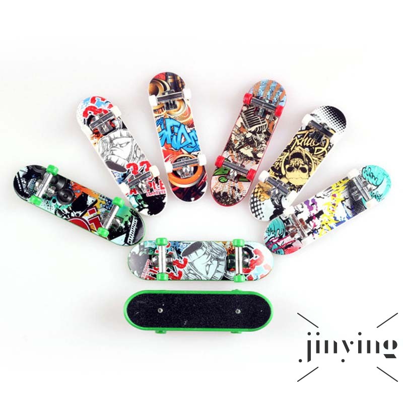 GETNOIVAS Set 5 ván trượt ngón tay mini họa tiết graffiti cho bé