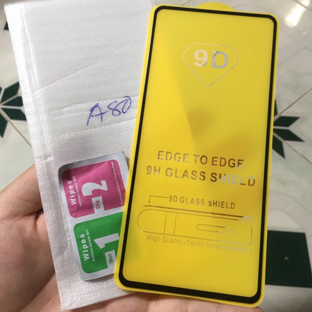 Samsung A80/A90_Kính cường lực 9D Full màn hình cao cấp