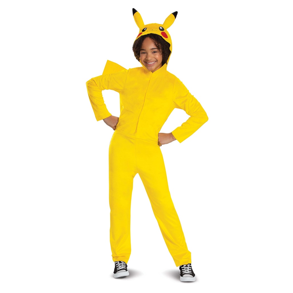 HM1025 Trang Phục Áo Liền Quần Hóa Trang Pikachu Trong Phim Pokemon Cho Bé Từ 14 Đến 16 Tuổi